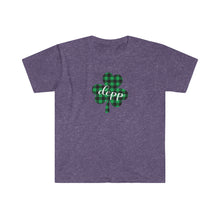 Load image into Gallery viewer, Depp Plaid Shamrock ADULT Super Soft T-Shirt