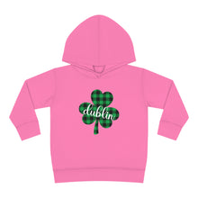 Load image into Gallery viewer, Dublin Shamrock Toddler Pullover Fleece Hoodie