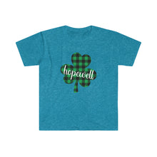 Load image into Gallery viewer, Hopewell Plaid Shamrock ADULT Super Soft T-Shirt