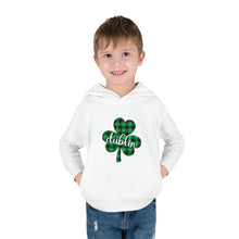 Load image into Gallery viewer, Dublin Shamrock Toddler Pullover Fleece Hoodie