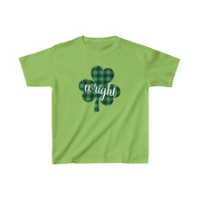Load image into Gallery viewer, Wright Plaid Shamrock YOUTH Tee