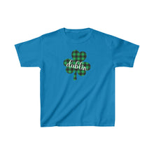 Load image into Gallery viewer, Dublin Plaid Shamrock YOUTH Tee