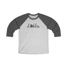 Load image into Gallery viewer, Dublin Script ADULT Baseball Tee