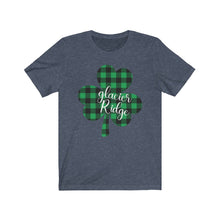 Load image into Gallery viewer, Glacier Ridge Plaid Shamrock ADULT Tee