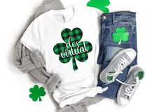 Load image into Gallery viewer, DCS Virtual Plaid Shamrock Jersey Short Sleeve Tee