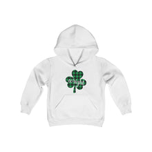 Load image into Gallery viewer, Wright Plaid Shamrock YOUTH Hoodie