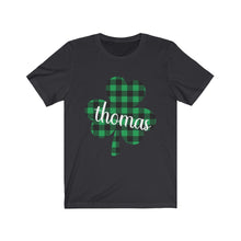 Load image into Gallery viewer, Thomas Plaid Shamrock Adult Tee