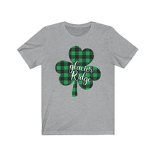 Load image into Gallery viewer, Glacier Ridge Plaid Shamrock ADULT Tee
