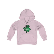 Load image into Gallery viewer, Dublin Plaid Shamrock YOUTH Hoodie