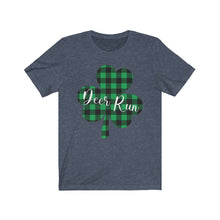 Load image into Gallery viewer, Deer Run Plaid Shamrock Adult Tee