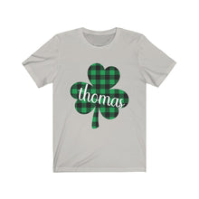 Load image into Gallery viewer, Thomas Plaid Shamrock Adult Tee