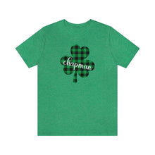 Load image into Gallery viewer, Chapman Plaid Shamrock Adult Tee