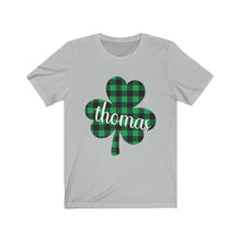 Load image into Gallery viewer, Thomas Plaid Shamrock Adult Tee