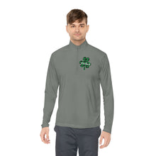 Load image into Gallery viewer, Preschool Plaid Shamrock ADULT Unisex Quarter-Zip Pullover