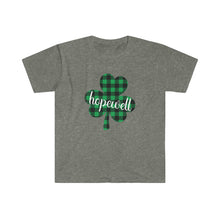 Load image into Gallery viewer, Hopewell Plaid Shamrock ADULT Super Soft T-Shirt