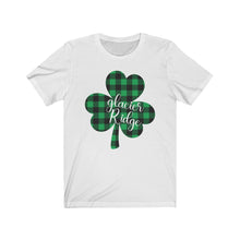 Load image into Gallery viewer, Glacier Ridge Plaid Shamrock ADULT Tee