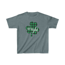 Load image into Gallery viewer, Wright Plaid Shamrock YOUTH Tee