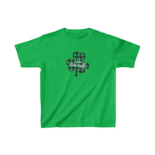 Load image into Gallery viewer, Olde Sawmill Plaid Shamrock YOUTH Tee