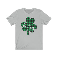 Load image into Gallery viewer, Bailey Plaid Shamrock ADULT Tee