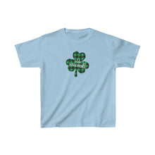 Load image into Gallery viewer, Olde Sawmill Plaid Shamrock YOUTH Tee