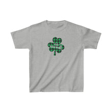 Load image into Gallery viewer, Olde Sawmill Plaid Shamrock YOUTH Tee