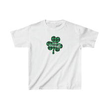 Load image into Gallery viewer, Olde Sawmill Plaid Shamrock YOUTH Tee