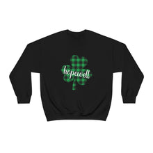 Load image into Gallery viewer, Hopewell Plaid Shamrock ADULT Super Soft Crewneck Sweatshirt