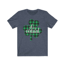 Load image into Gallery viewer, DCS Virtual Plaid Shamrock Jersey Short Sleeve Tee