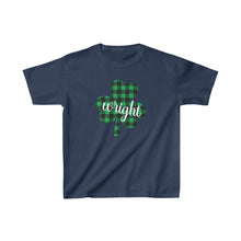 Load image into Gallery viewer, Wright Plaid Shamrock YOUTH Tee