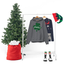 Load image into Gallery viewer, Preschool Plaid Shamrock ADULT Hooded Sweatshirt