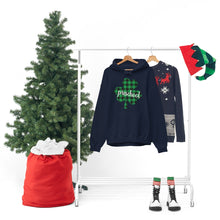 Load image into Gallery viewer, Preschool Plaid Shamrock ADULT Hooded Sweatshirt