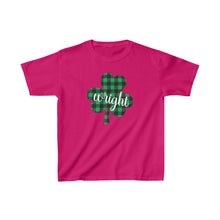Load image into Gallery viewer, Wright Plaid Shamrock YOUTH Tee
