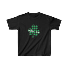 Load image into Gallery viewer, Indian Run Plaid Shamrock YOUTH Tee