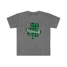 Load image into Gallery viewer, Hopewell Plaid Shamrock ADULT Super Soft T-Shirt