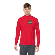 Load image into Gallery viewer, Preschool Plaid Shamrock ADULT Unisex Quarter-Zip Pullover