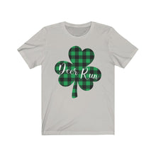 Load image into Gallery viewer, Deer Run Plaid Shamrock Adult Tee