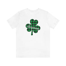 Load image into Gallery viewer, Chapman Plaid Shamrock Adult Tee