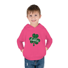 Load image into Gallery viewer, Dublin Shamrock Toddler Pullover Fleece Hoodie