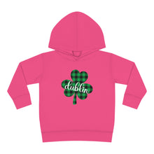 Load image into Gallery viewer, Dublin Shamrock Toddler Pullover Fleece Hoodie