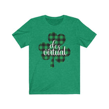 Load image into Gallery viewer, DCS Virtual Plaid Shamrock Jersey Short Sleeve Tee