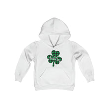 Load image into Gallery viewer, Dublin Plaid Shamrock YOUTH Hoodie