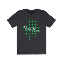 Load image into Gallery viewer, Deer Run Plaid Shamrock Adult Tee