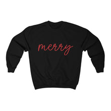 Load image into Gallery viewer, Merry Script Crewneck