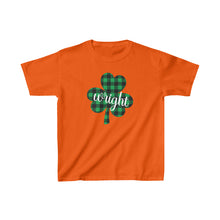 Load image into Gallery viewer, Wright Plaid Shamrock YOUTH Tee