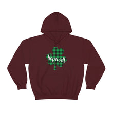 Load image into Gallery viewer, Hopewell Plaid Shamrock ADULT Super Soft Hoodie