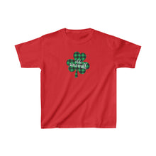 Load image into Gallery viewer, Olde Sawmill Plaid Shamrock YOUTH Tee