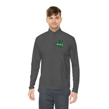 Load image into Gallery viewer, Preschool Plaid Shamrock ADULT Unisex Quarter-Zip Pullover