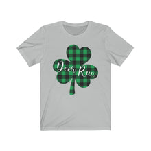 Load image into Gallery viewer, Deer Run Plaid Shamrock Adult Tee