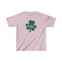 Load image into Gallery viewer, Dublin Plaid Shamrock YOUTH Tee