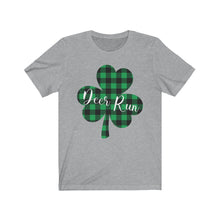 Load image into Gallery viewer, Deer Run Plaid Shamrock Adult Tee